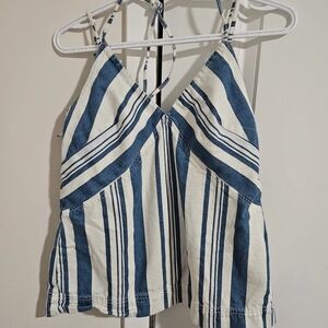 Universal Thread Navy and White Striped Camisole Halter